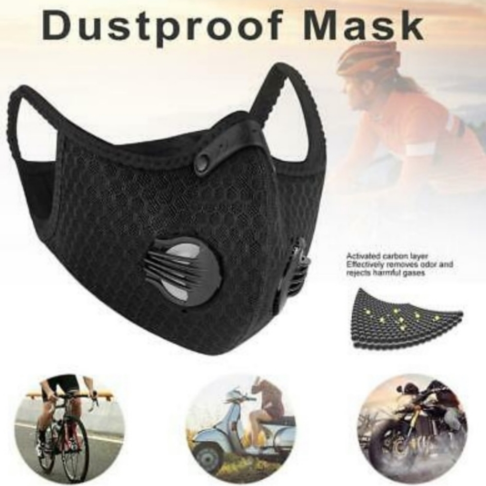Brand new reusable black face mask for women
